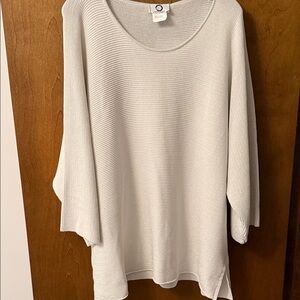 Marina Rinaldi Scoop Neck Sweater
White with silver sparkles